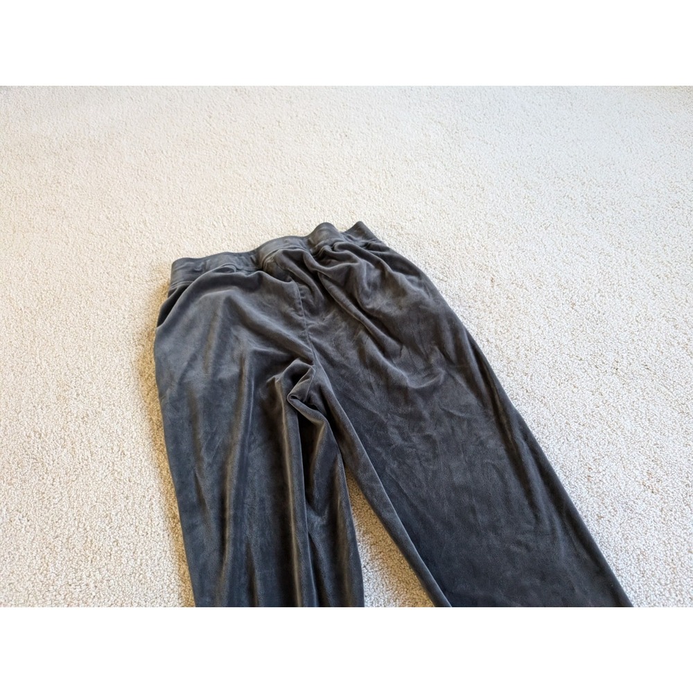 Cable & Gauge Women Gray Velour Track Pants Joggers Medium - Picture 10 of 10